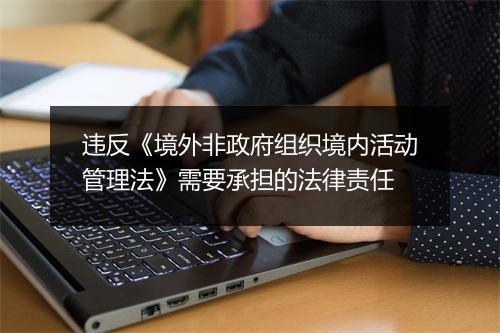 违反《境外非政府组织境内活动管理法》需要承担的法律责任