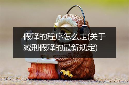 假释的程序怎么走(关于减刑假释的最新规定)