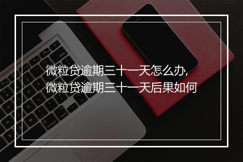微粒贷逾期三十一天怎么办,微粒贷逾期三十一天后果如何