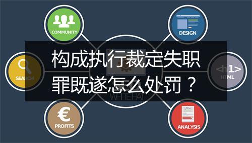 构成执行裁定失职罪既遂怎么处罚？