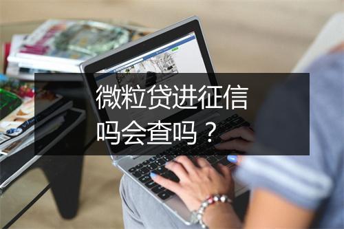 微粒贷进征信吗会查吗？