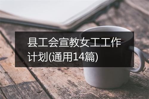 县工会宣教女工工作计划(通用14篇)