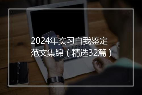 2024年实习自我鉴定范文集锦（精选32篇）