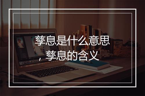 孳息是什么意思，孳息的含义