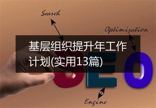 基层组织提升年工作计划(实用13篇)