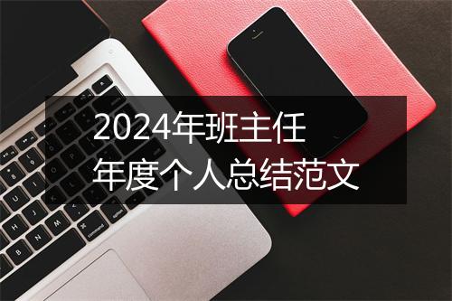 2024年班主任年度个人总结范文