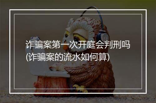 诈骗案第一次开庭会判刑吗(诈骗案的流水如何算)