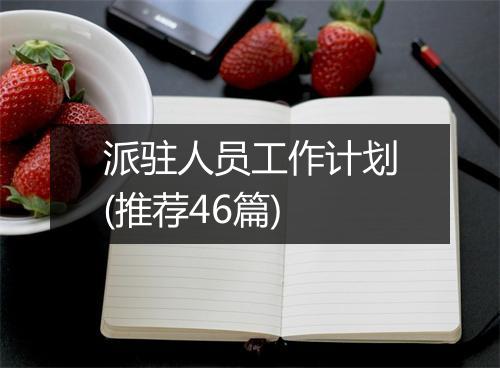 派驻人员工作计划(推荐46篇)