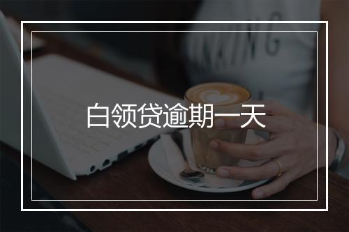 白领贷逾期一天