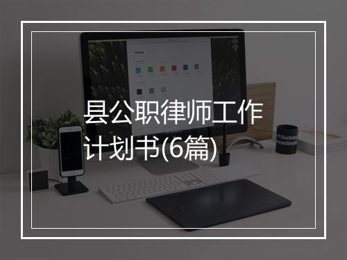 县公职律师工作计划书(6篇)