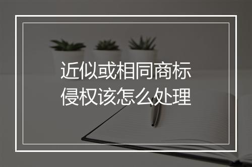 近似或相同商标侵权该怎么处理