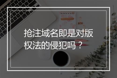 抢注域名即是对版权法的侵犯吗？