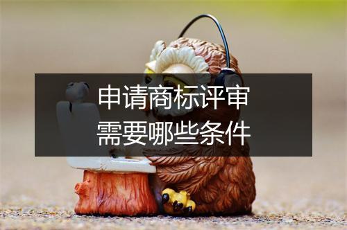 申请商标评审需要哪些条件