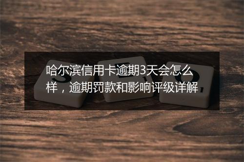 哈尔滨信用卡逾期3天会怎么样，逾期罚款和影响评级详解