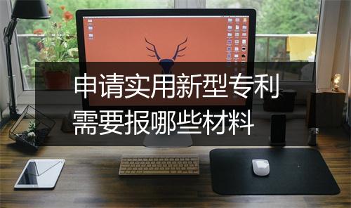 申请实用新型专利需要报哪些材料