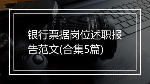 银行票据岗位述职报告范文(合集5篇)