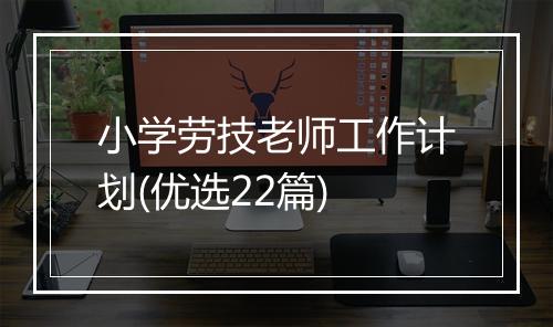 小学劳技老师工作计划(优选22篇)