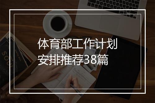 体育部工作计划安排推荐38篇