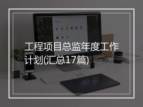工程项目总监年度工作计划(汇总17篇)