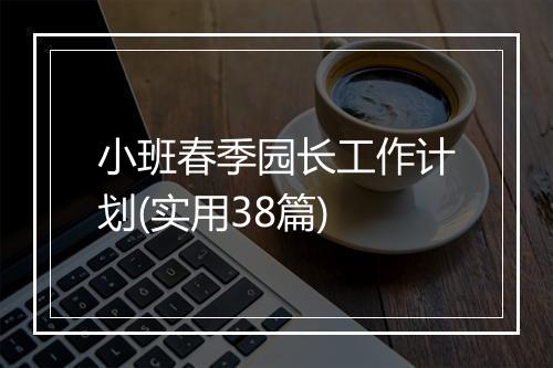 小班春季园长工作计划(实用38篇)