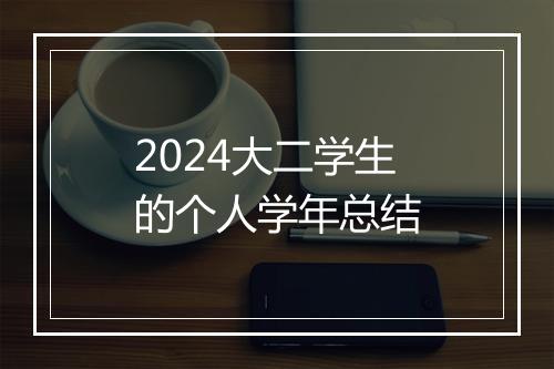 2024大二学生的个人学年总结