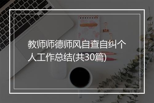 教师师德师风自查自纠个人工作总结(共30篇)