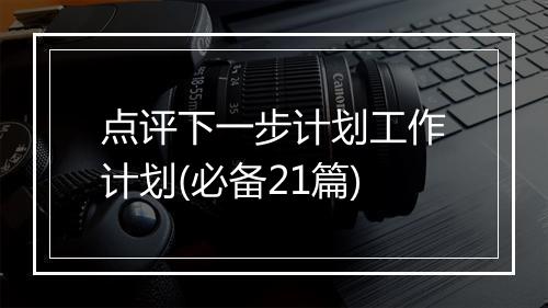 点评下一步计划工作计划(必备21篇)