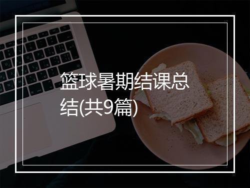 篮球暑期结课总结(共9篇)