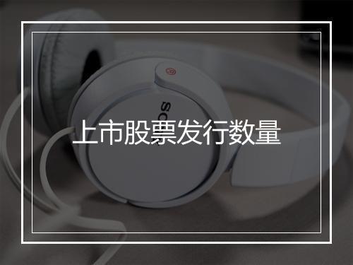 上市股票发行数量