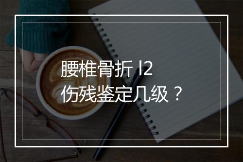 腰椎骨折 l2 伤残鉴定几级？