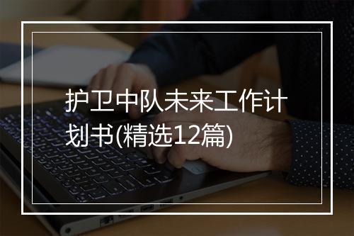 护卫中队未来工作计划书(精选12篇)