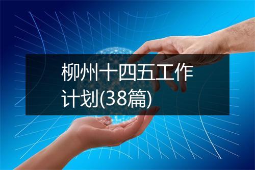柳州十四五工作计划(38篇)