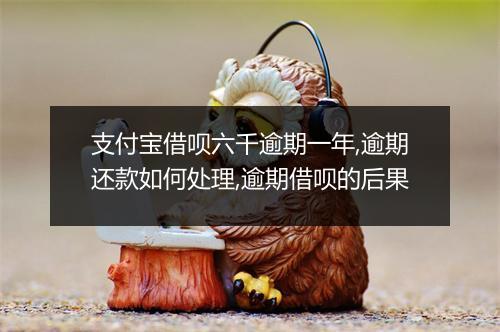 支付宝借呗六千逾期一年,逾期还款如何处理,逾期借呗的后果