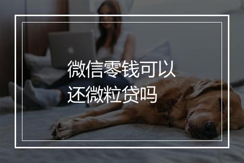 微信零钱可以还微粒贷吗