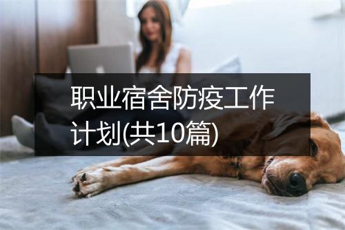 职业宿舍防疫工作计划(共10篇)