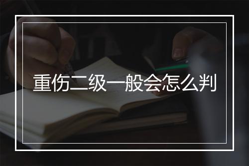 重伤二级一般会怎么判
