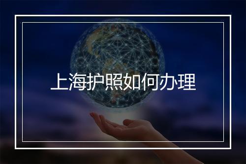 上海护照如何办理