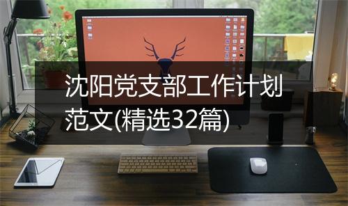 沈阳党支部工作计划范文(精选32篇)