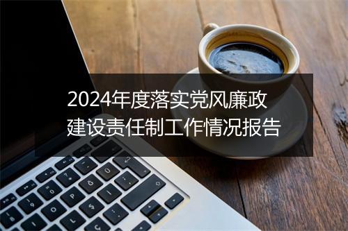 2024年度落实党风廉政建设责任制工作情况报告