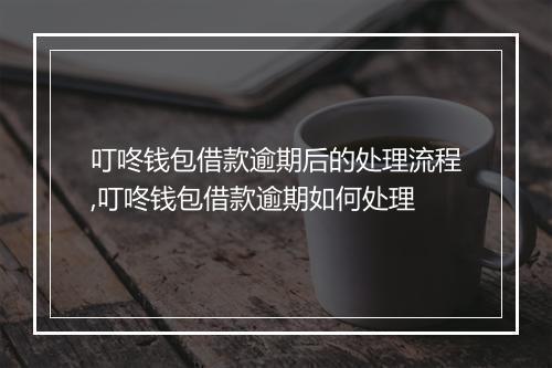 叮咚钱包借款逾期后的处理流程,叮咚钱包借款逾期如何处理
