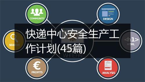 快递中心安全生产工作计划(45篇)