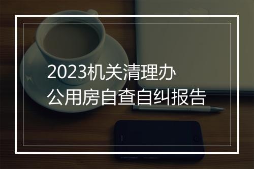 2023机关清理办公用房自查自纠报告