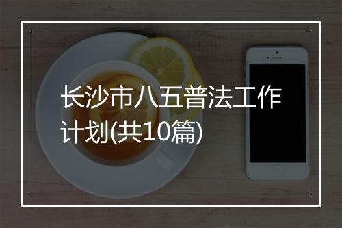 长沙市八五普法工作计划(共10篇)