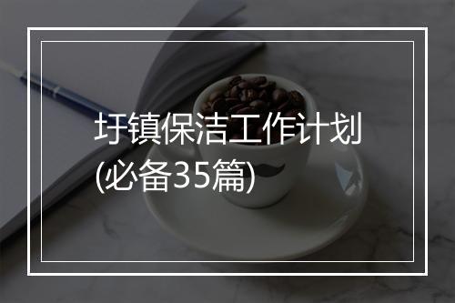 圩镇保洁工作计划(必备35篇)