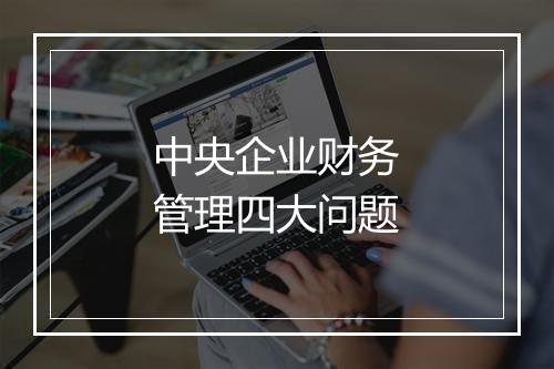 中央企业财务管理四大问题