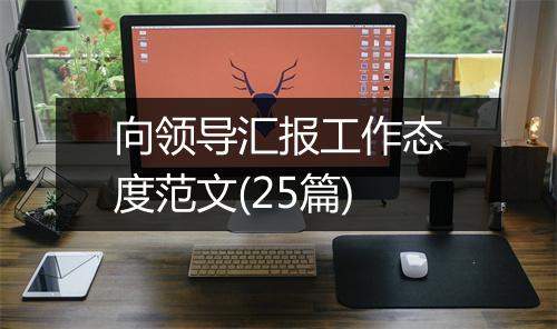 向领导汇报工作态度范文(25篇)