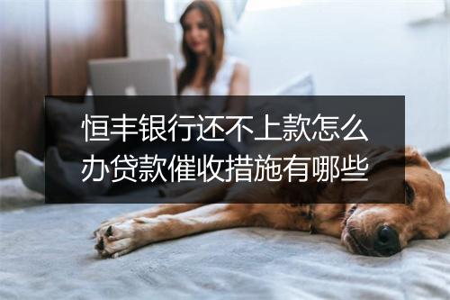 恒丰银行还不上款怎么办贷款催收措施有哪些