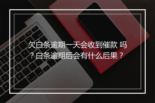 欠白条逾期一天会收到催款 吗？白条逾期后会有什么后果？
