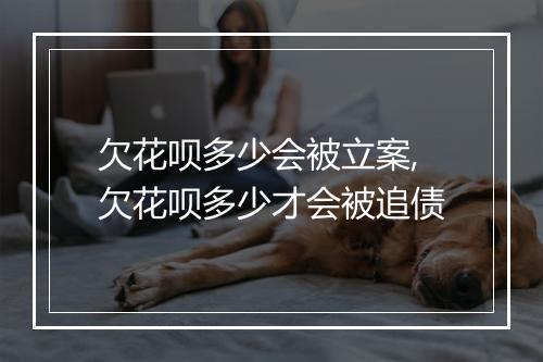 欠花呗多少会被立案,欠花呗多少才会被追债