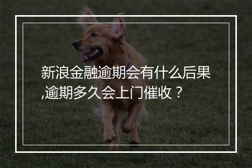 新浪金融逾期会有什么后果,逾期多久会上门催收？